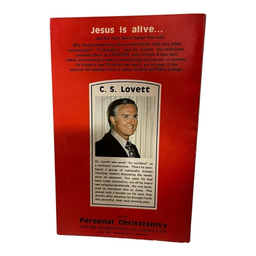 Soul-Winning Made Easy C. S.‎ Lovett 1978 Paperback Personal Christianity Vtg